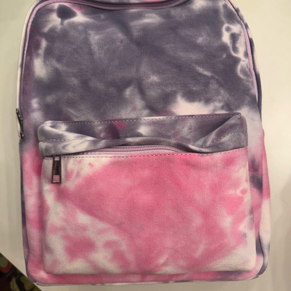 Tie-Dye Pink and Purple Backpack